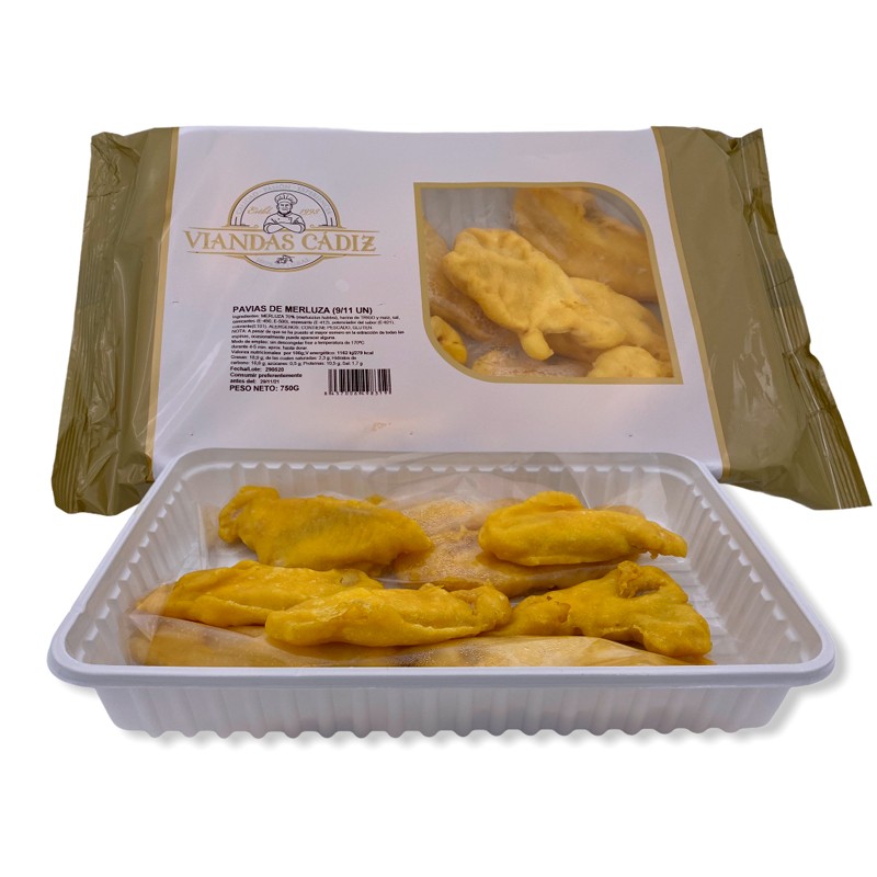 Pavías de merluza caja 2,25 kg