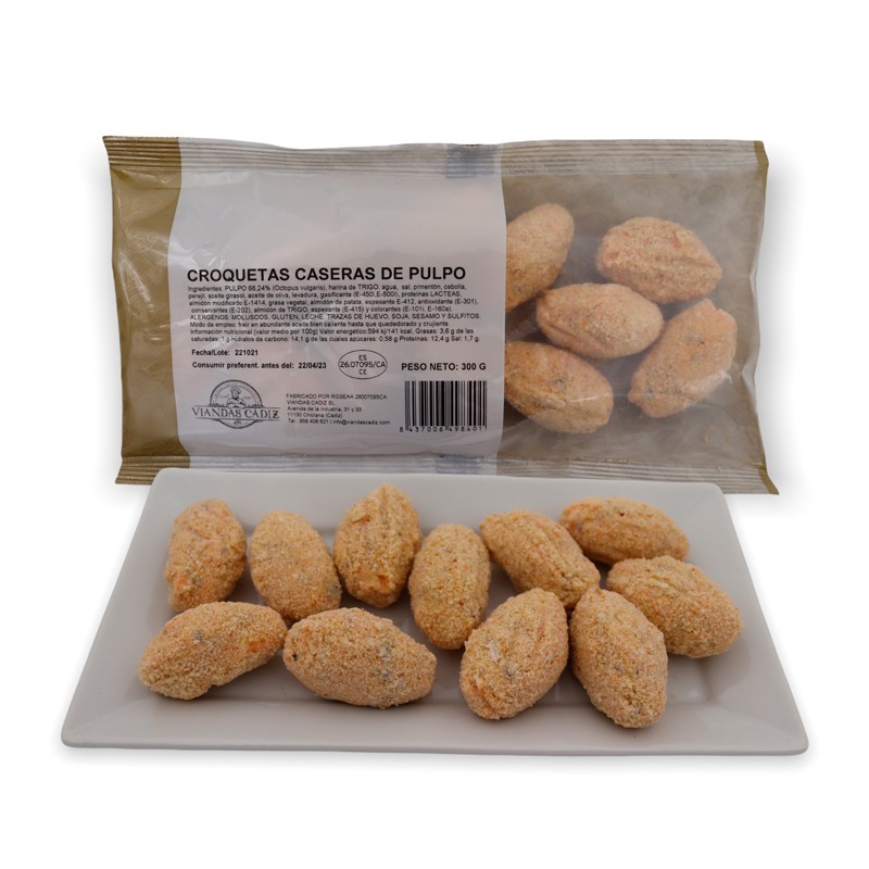 Croquetas de pulpo caja 3,6 kg