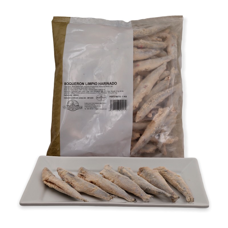 Boqueron limpio harinado