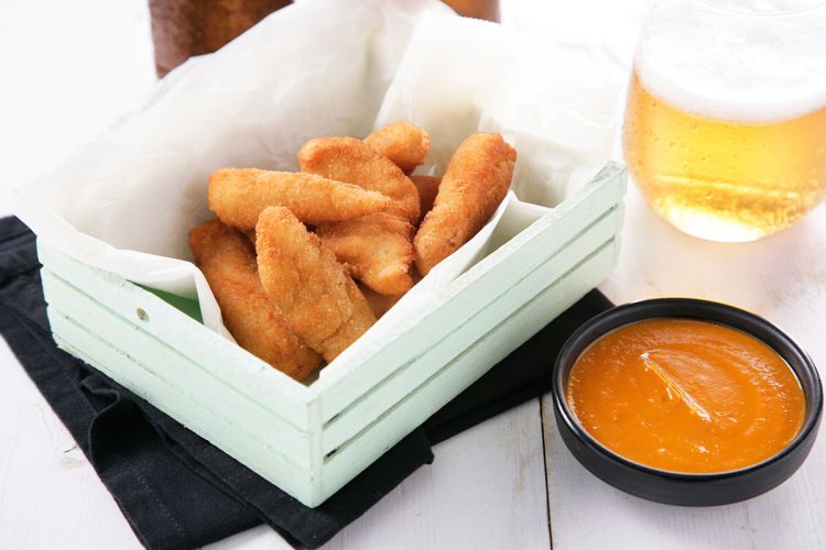 Lagrimitas de pechuga de pollo con kétchup casero