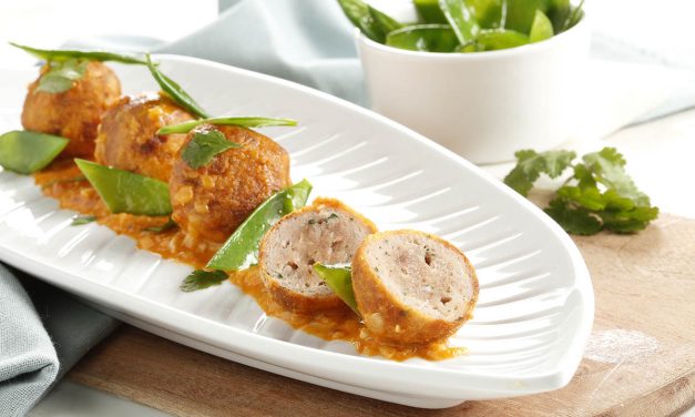 Curry de albóndigas caseras de atún lomo